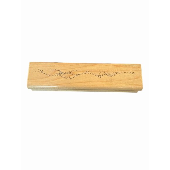 JRL Design Co Sandy Beach Wood Rubber Stamp T118 scrapbooking stamping paper art - Picture 1 of 4